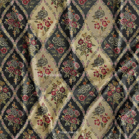 Vintage Floral Digital Printed Fabric Wholesale Supplier