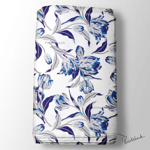 Indigo digital Printed Fabric wholesale