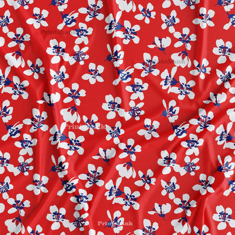 Floral printed fabric for dress & garments