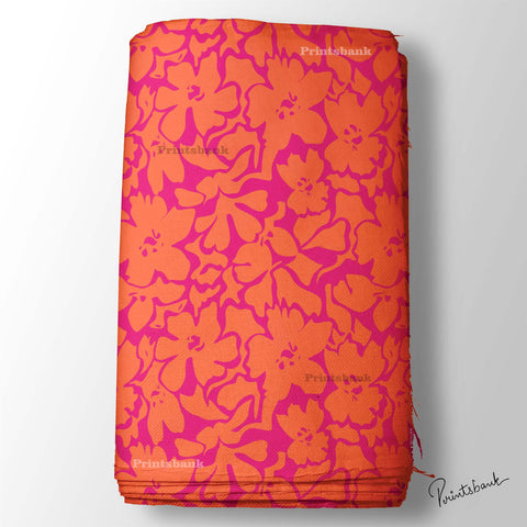 Bright Pink Boutique Floral Fabric Material Online