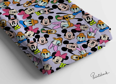 Offer! Kids Soft Digital Cotton Fabric Multipurpose