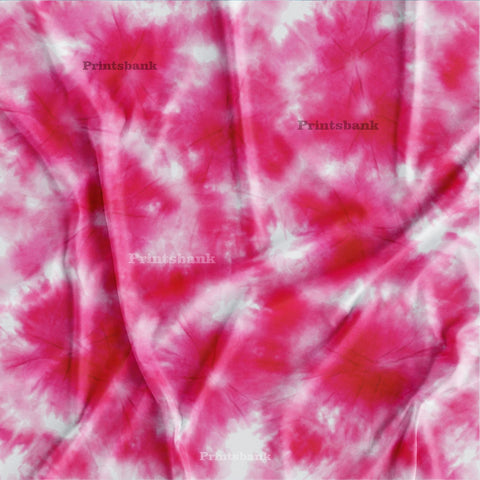 Pink Tie Dye Printed Fabric Wholesale Market