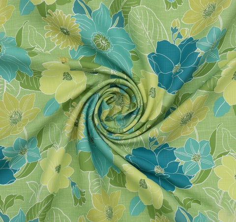 Digital Print Cotton Unstitched Suit fabric