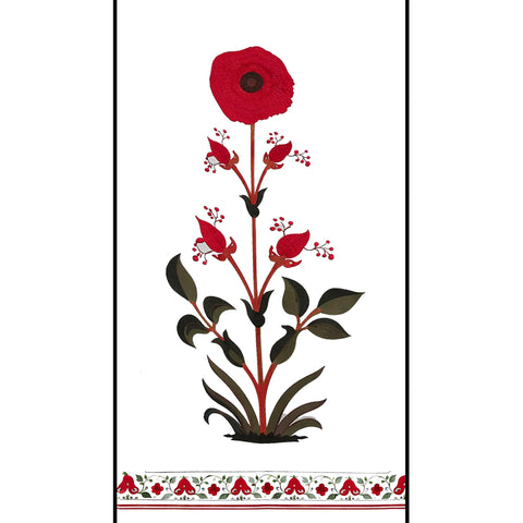 Red Event Motif Satin Printed Hanging