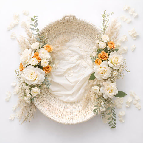 Heavenly love Basket Floor drop for photography
