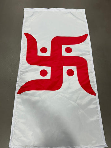 Swastik Event Motif Satin Printed Hanging
