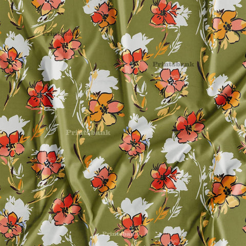 Floral Designer Printed Cloth fabric Material Wholesale