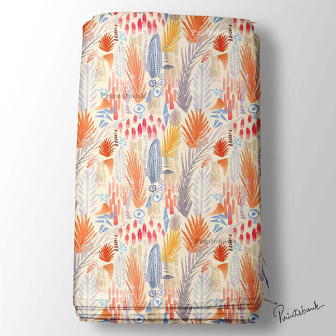 Designer Digital Printed Fabric For Dress Material