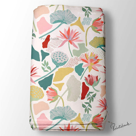 Digital Printed Floral Fabric wholesale