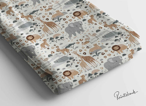 Offer! Kids Soft Digital Cotton Fabric Multipurpose