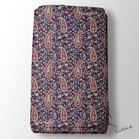 Paisley Print Fabric manufacturer for Garments