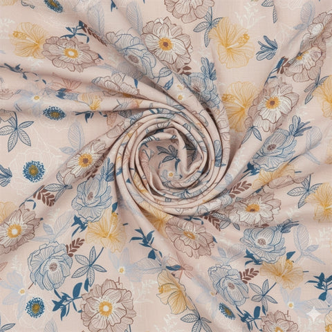 Digital Print Cotton Unstitched Suit fabric