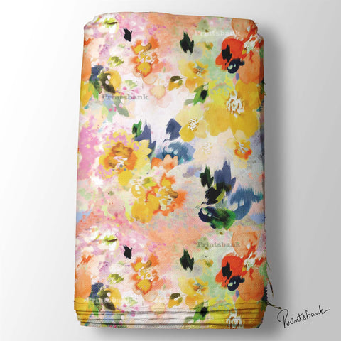 Digital Printed Floral Fabric wholesale