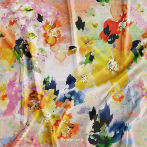 Digital Printed Floral Fabric wholesale