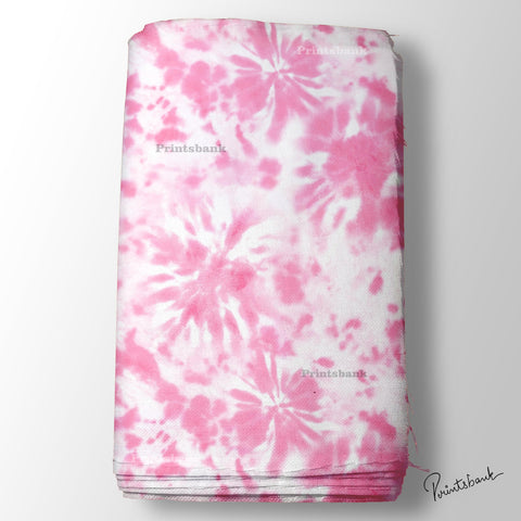 Dark Tie & Dye Pink Printed Fabric Manufacturer