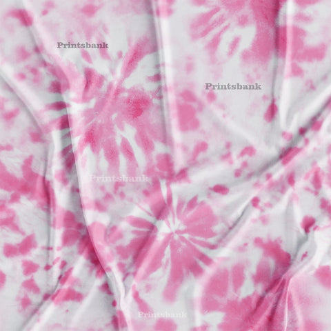 Dark Tie & Dye Pink Printed Fabric Manufacturer