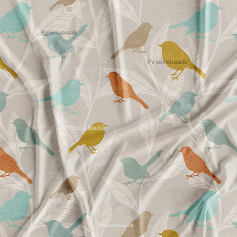 Bird Design For Kids Dress Manufacturer Fabric Store