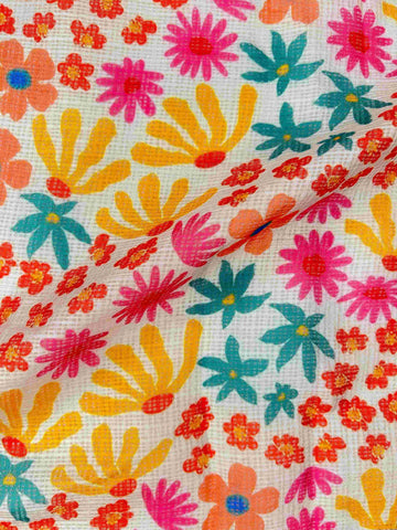Kota Doria Digital Printed fabric