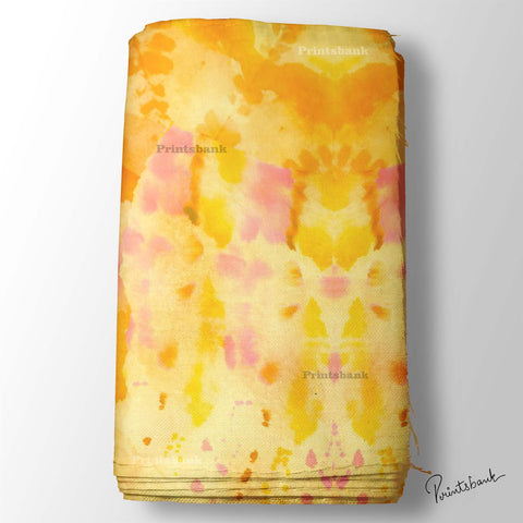 Yellow Colorful Marble Printed Fabric Online Market