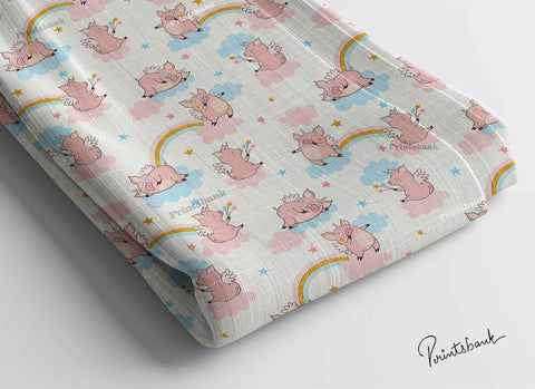 Offer! Kids Soft Digital Cotton Fabric Multipurpose