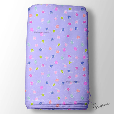 Lavender Baby Floral Printed Fabric Manufacturer In India