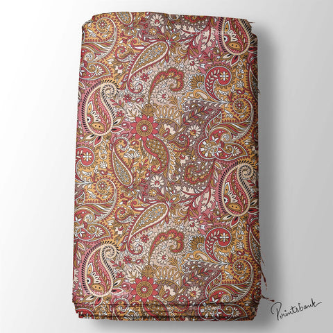 Paisley Print Fabric manufacturer in Surat