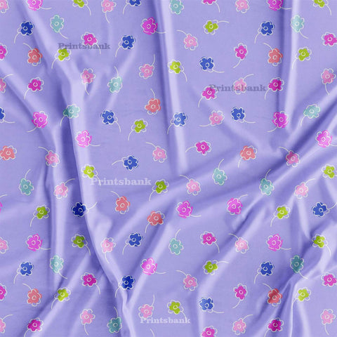 Lavender Baby Floral Printed Fabric Manufacturer In India