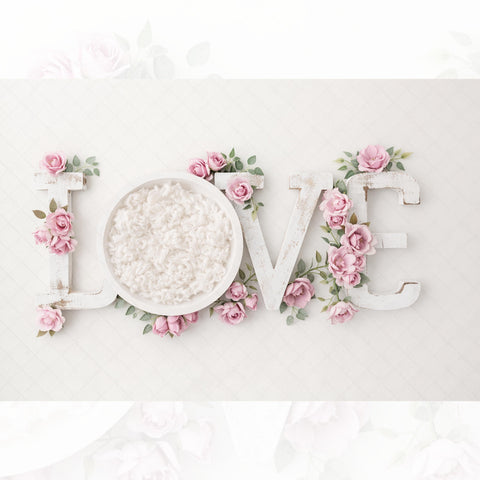 Love with flowers Floordrop