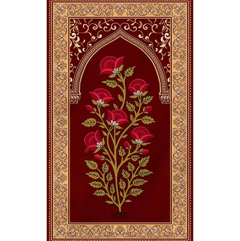 Maroon Floral Hanging Vintage Look