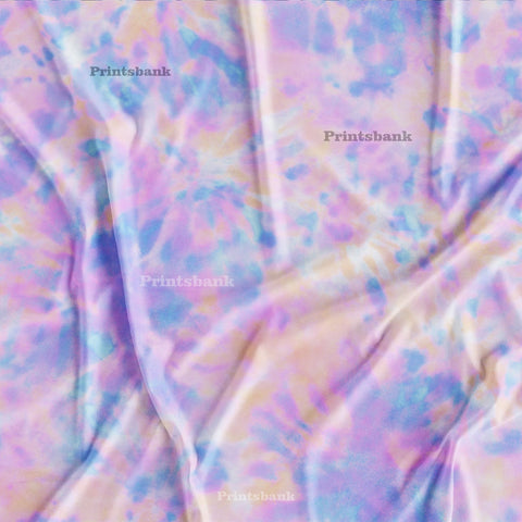 Pastel Tie & Dye Abstract Digital Printed Fabric Online