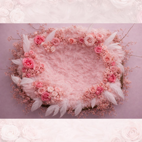 Cloud of Cotton & Flowers Floordrop