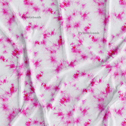 Tie & Dye Abstract Digital Printed Fabric For Boutique Material