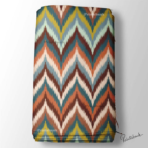 Ikat Digital Printed Fabric Manufacture In India