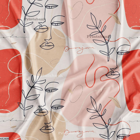 Abstract Digital Printed Fabric Manufacturer