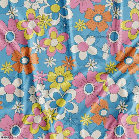 Wholesale abstract Printed Fabric in Surat