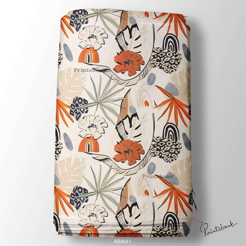 Wholesale abstract Printed Fabric in Surat