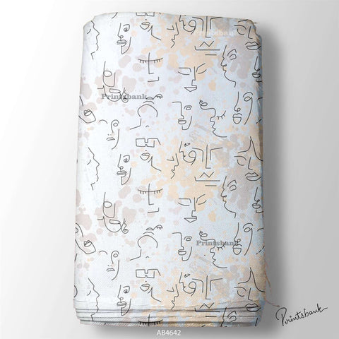 Wholesale abstract Printed Fabric in Surat
