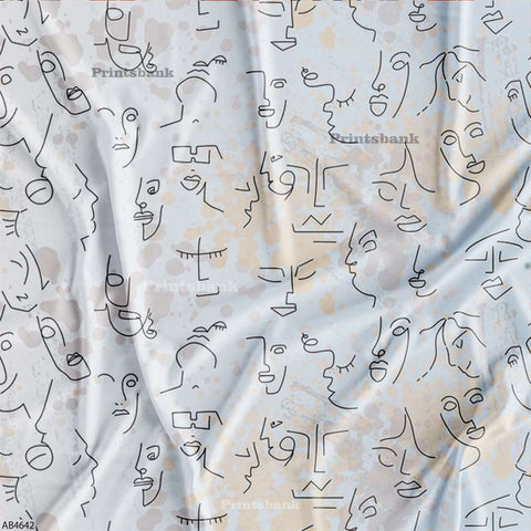 Wholesale abstract Printed Fabric in Surat