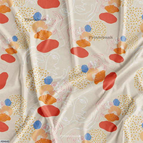 Abstract Fabric For Dresses