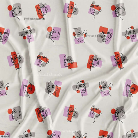 Abstract Fabric For Dresses