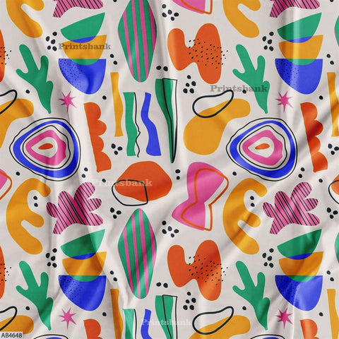 Abstract Fabric For Dresses