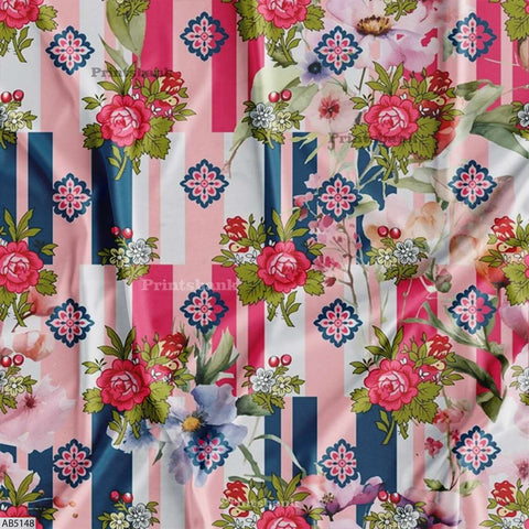 Abstract Digital Printed Fabric Manufacturer