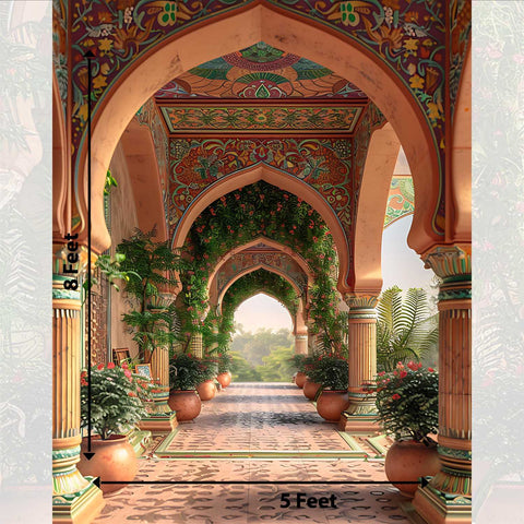 Rajasthan Touch fabric backdrop High Quality