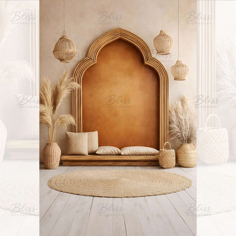 Artistic living Room fabric foldable Backdrop Background