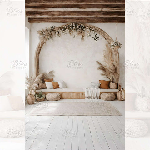 Minimal Stylish Photo Corner Fabric Backdrop