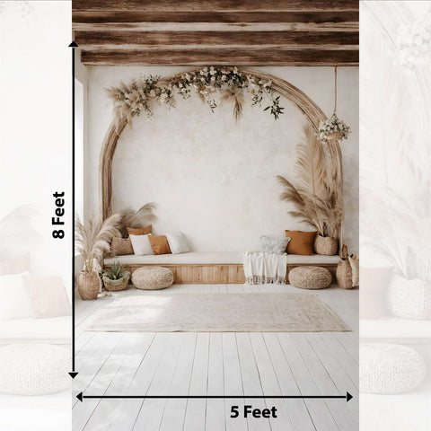 Minimal Stylish Photo Corner Fabric Backdrop
