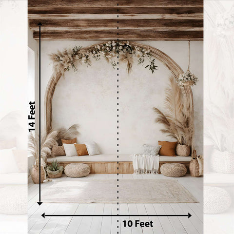 Minimal Stylish Photo Corner Fabric Backdrop
