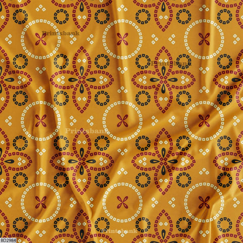 Wholesale Bandhani printed fabric in Surat