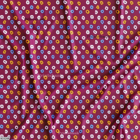 Bandhani Digital Printed fabric supplier