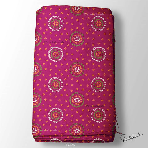 Bandhani Digital Printed fabric supplier